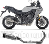 Komplette Abgasanlage Mit Katalysator Und Geräuschzulassung Indy-Race Evo Titan Endkappe Carby - Arrow Special Parts Kompatibel Mit Yamaha Tracer 9 (2025-2026)