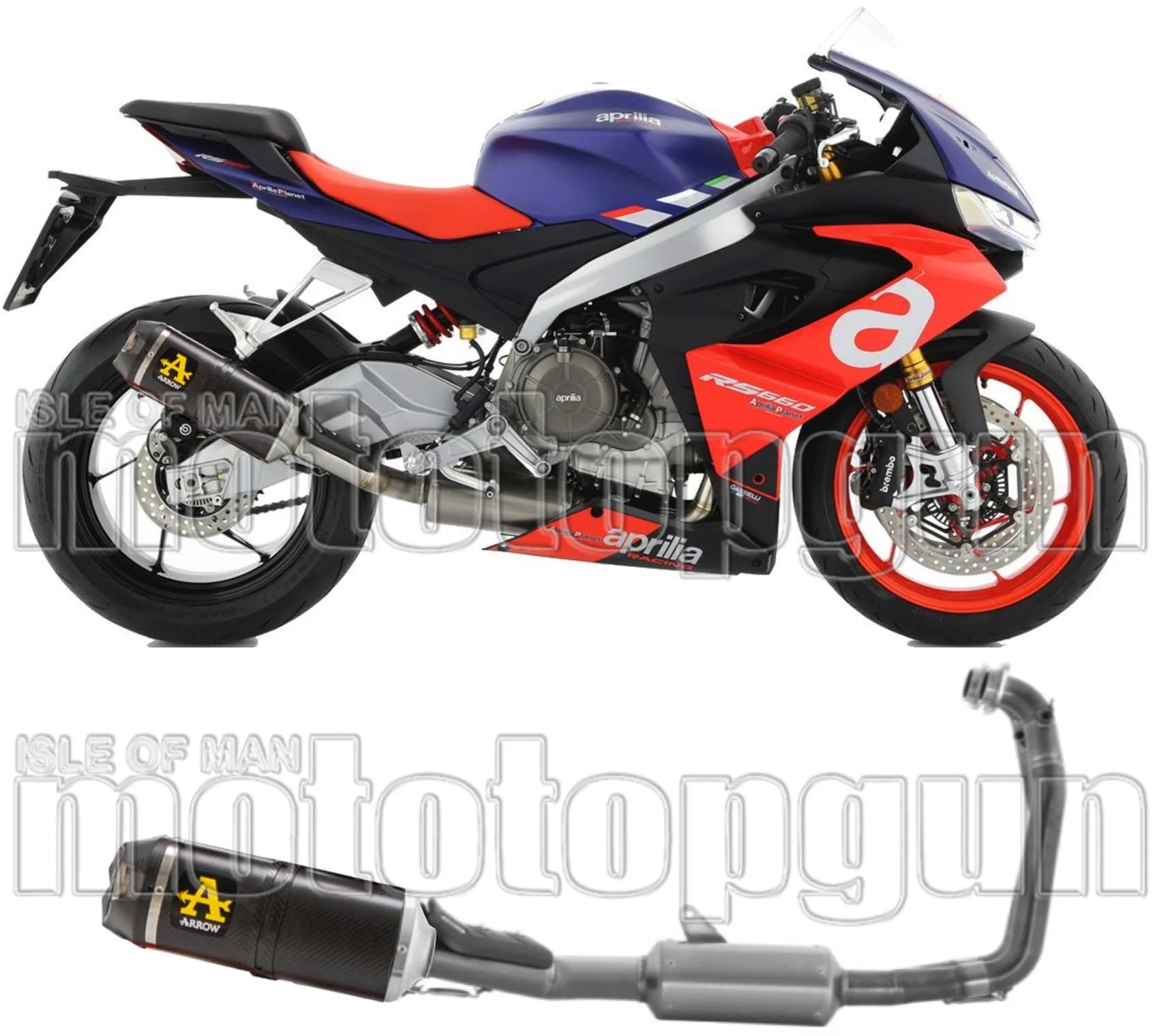 Komplette Abgasanlage Mit Katalysator Und Geräuschzulassung Indy-Race Carbon Carbon - Arrow Special Parts Kompatibel Mit Aprilia Tuono 660 (2021-2024)
