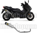 Complete Catalytic Exhaust System With Sound Certification Indy-Race Titanium Carbon - Arrow Special Parts Compatible With Yamaha Xp 560 T-Max (2020-2024)