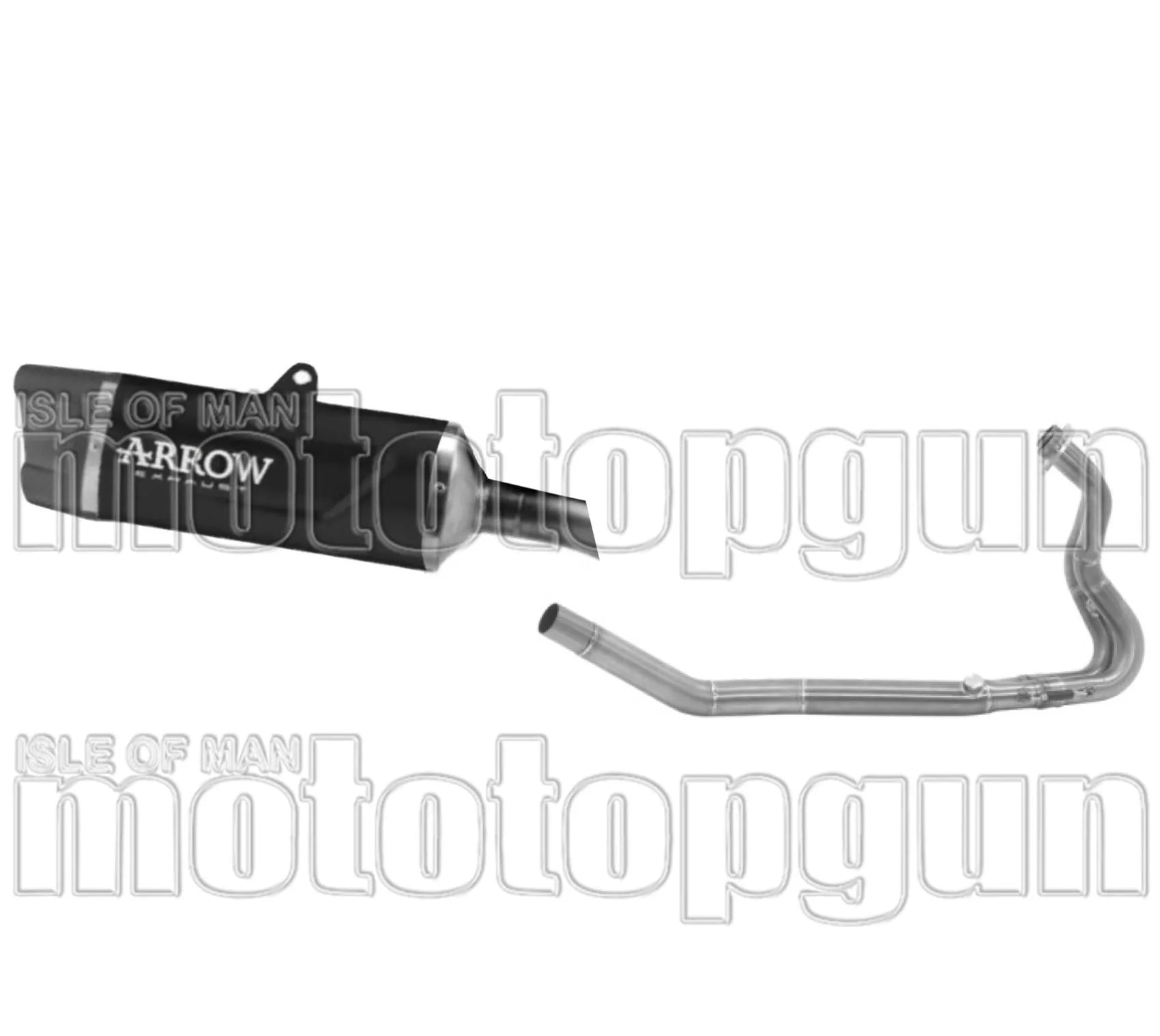 Komplette Auspuffanlage Ohne Katalysator Und Mit Geräuschzulassung Indy-Race Evo Aluminium Schwarz Carbon - Arrow Special Parts Kompatibel Mit Kawasaki Z 500 (2024-2026)