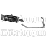 Komplette Auspuffanlage Ohne Katalysator Und Mit Geräuschzulassung Indy-Race Evo Aluminium Schwarz Carbon - Arrow Special Parts Kompatibel Mit Kawasaki Ninja 500 (2024-2026)