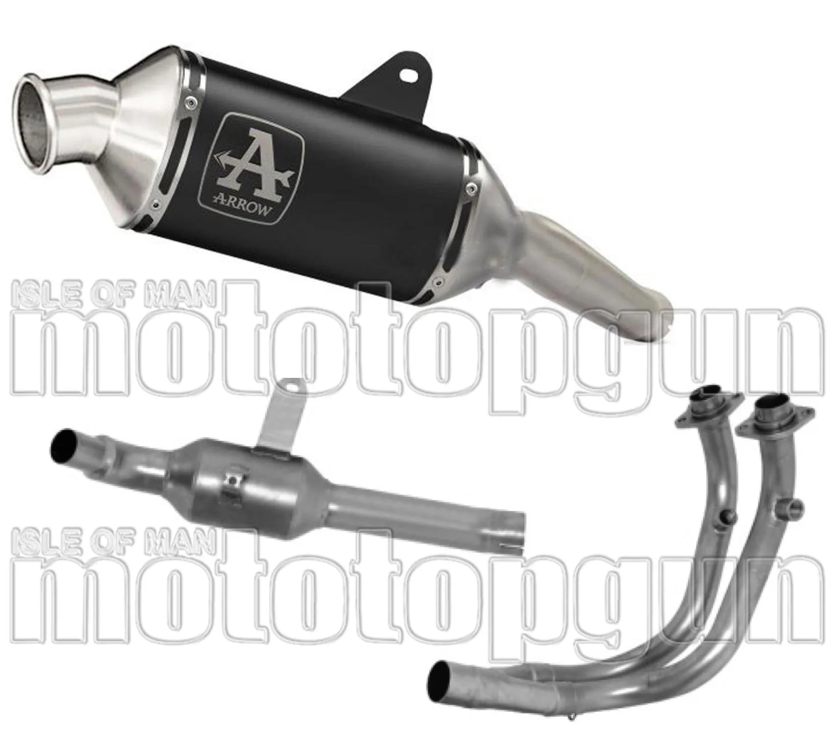 Komplette Auspuffanlage Ohne Katalysator Und Mit Geräuschzulassung Indy-Race Aluminium Schwarz Edelstahl - Arrow Special Parts Kompatibel Mit Moto Morini X-Cape 650 (2022-2025)