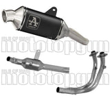 Komplette Auspuffanlage Ohne Katalysator Und Mit Geräuschzulassung Indy-Race Aluminium Schwarz Edelstahl - Arrow Special Parts Kompatibel Mit Moto Morini X-Cape 650 (2022-2025)