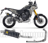 Complete Non-Catalytic Exhaust System With Sound Certification Indy-Race Black Aluminium Steel End Cap - Arrow Special Parts Compatible With Yamaha Ténéré 700 (2025-2026)