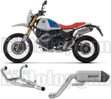 Komplette Auspuffanlage Ohne Katalysator Und Mit Geräuschzulassung Indy-Race Titan Endkappe Carby - Arrow Special Parts Kompatibel Mit Bmw R12 G - S (2025-2026)