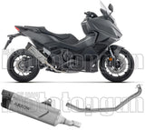 Komplette Auspuffanlage Ohne Katalysator Und Mit Geräuschzulassung Indy-Race Evo Titan Endkappe Carby - Arrow Special Parts Kompatibel Mit Honda Forza 750 (2025-2026)