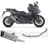 Komplette Auspuffanlage Ohne Katalysator Und Mit Geräuschzulassung Indy-Race Evo Titan Endkappe Carby - Arrow Special Parts Kompatibel Mit Honda Forza 750 (2025-2026)