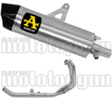 Komplette Auspuffanlage Ohne Katalysator Und Mit Geräuschzulassung Maxi Race-Tech Aluminium Carbon - Arrow Special Parts Kompatibel Mit Honda Crf 1100 L Africa Twin (2024-2026)