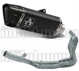 Complete Non-Catalytic Exhaust System With Sound Certification Pista Black Titanium Carbon - Arrow Special Parts Compatible With Bmw S 1000 Rr (2019-2024)