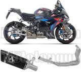 Komplette Auspuffanlage Ohne Katalysator Und Mit Geräuschzulassung Pista Titan Schwarz Endkappe Carby - Arrow Special Parts Kompatibel Mit Bmw M 1000 Rr (2025-2026)