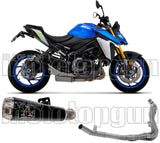 Komplette Auspuffanlage Ohne Katalysator Und Mit Geräuschzulassung Pro-Race Nichrom Schwarz Edelstahl - Arrow Special Parts Kompatibel Mit Suzuki Gsx-S 1000 (2021-2024)