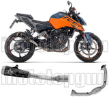 Komplette Auspuffanlage Ohne Katalysator Und Mit Geräuschzulassung Pro-Race Nichrom Schwarz - Arrow Special Parts Kompatibel Mit Ktm 125 Duke (2024-2026)