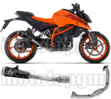 Komplette Auspuffanlage Ohne Katalysator Und Mit Geräuschzulassung Pro-Race Nichrom Schwarz - Arrow Special Parts Kompatibel Mit Ktm 390 Duke (2024-2026)