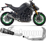 Complete Non-Catalytic Exhaust System With Sound Certification Pro-Race Black Stainless Steel Steel End Cap - Arrow Special Parts Compatible With Kawasaki Z 1100 Se (2025-2026)