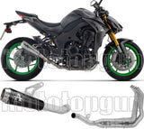 Komplette Auspuffanlage Ohne Katalysator Und Mit Geräuschzulassung Pro-Race Edelstahl Schwarz Endkappe Edelstahl - Arrow Special Parts Kompatibel Mit Kawasaki Z 1100 (2025-2026)