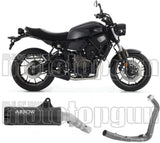 Komplette Abgasanlage Mit Katalysator Und Geräuschzulassung Rebel Aluminium Schwarz Aluminium Schwarz - Arrow Special Parts Kompatibel Mit Yamaha Xsr 700 (2021-2024)