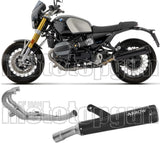 Komplette Auspuffanlage Ohne Katalysator Und Mit Geräuschzulassung Rebel Aluminium Schwarz - Arrow Special Parts Kompatibel Mit Bmw R12 Nine T (2024-2026)