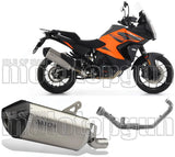 Komplette Auspuffanlage Ohne Katalysator Und Mit Geräuschzulassung Sonora Titan Endkappe Carby - Arrow Special Parts Kompatibel Mit Ktm 1390 Superadventure S (2025-2026)
