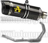 Komplette Abgasanlage Mit Katalysator Und Geräuschzulassung Thunder Carbon Carbon - Arrow Special Parts Kompatibel Mit Yamaha Mt-09 (2021-2023)