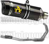 Komplette Auspuffanlage Ohne Katalysator Und Mit Geräuschzulassung Thunder Carbon Carbon - Arrow Special Parts Kompatibel Mit Yamaha Tracer 9 Gt (2021-2024)