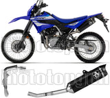 Komplette Auspuffanlage Ohne Katalysator Und Mit Geräuschzulassung Thunder Aluminium Schwarz Endkappe Carby - Arrow Special Parts Kompatibel Mit Yamaha Wr 125 R (2026)