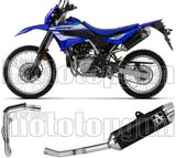 Komplette Auspuffanlage Ohne Katalysator Und Mit Geräuschzulassung Thunder Aluminium Schwarz Endkappe Edelstahl - Arrow Special Parts Kompatibel Mit Yamaha Wr 125 R (2026)