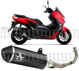 Komplette Abgasanlage Mit Katalysator Und Geräuschzulassung Urban Aluminium Schwarz Edelstahl Schwarz - Arrow Special Parts Kompatibel Mit Yamaha N-Max 125 (2021-2024)