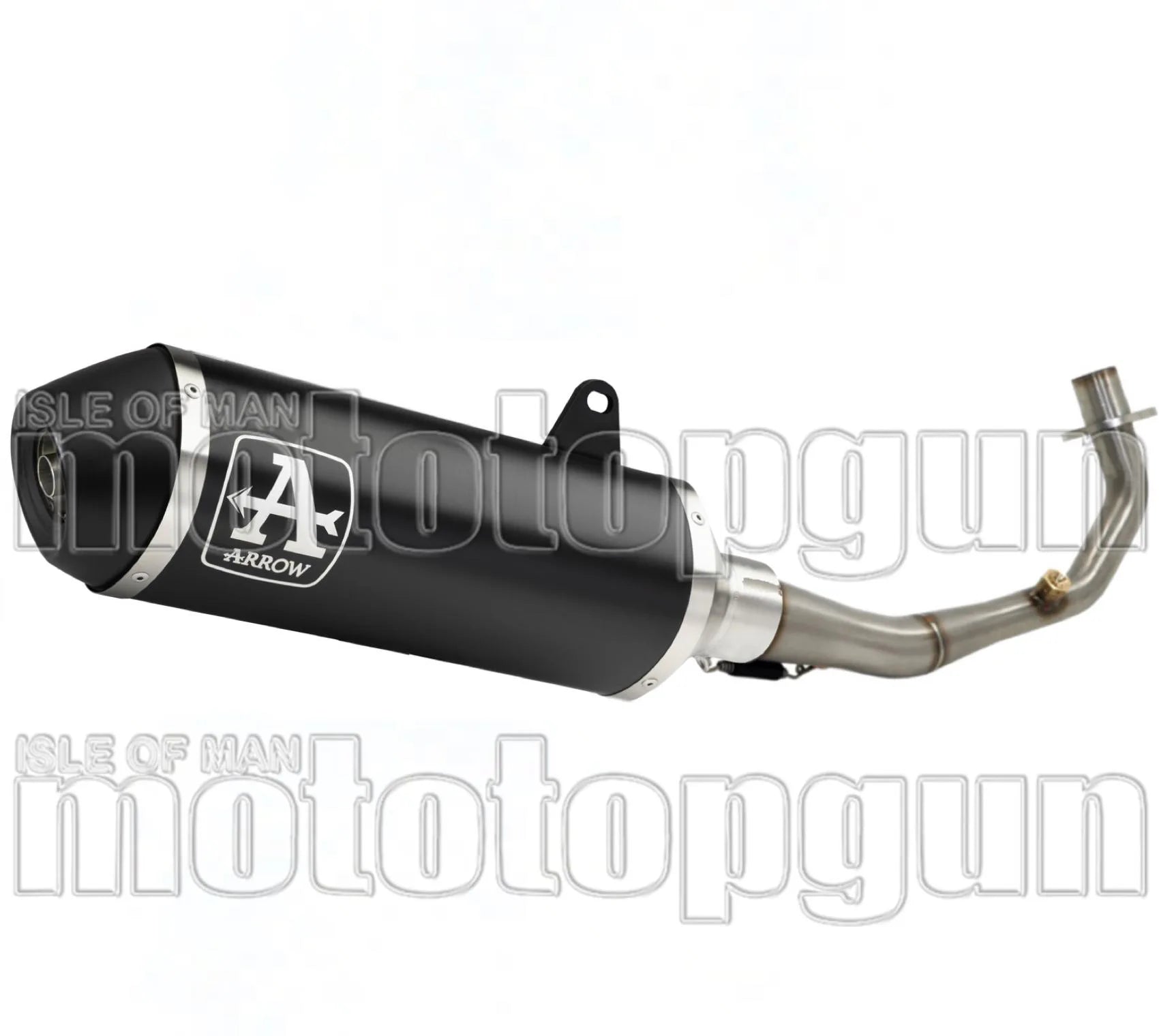 Komplette Auspuffanlage Ohne Katalysator Und Mit Geräuschzulassung Urban Aluminium Schwarz Edelstahl Schwarz - Arrow Special Parts Kompatibel Mit Piaggio Vespa Primavera 125 3V (2021-2023)