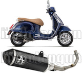 Komplette Auspuffanlage Ohne Katalysator Und Mit Geräuschzulassung Urban Aluminium Schwarz Edelstahl Schwarz - Arrow Special Parts Kompatibel Mit Piaggio Vespa Gts 125 Ie (2021-2023)