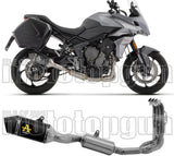 Komplette Abgasanlage Mit Katalysator Und Geräuschzulassung Veloce Aluminium Schwarz Carbon - Arrow Special Parts Kompatibel Mit Triumph Tiger 660 Sport (2022-2024)