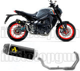 Komplette Abgasanlage Mit Katalysator Und Geräuschzulassung Works Nichrom Schwarz Carbon - Arrow Special Parts Kompatibel Mit Yamaha Mt-09 (2021-2023)
