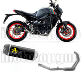 Komplette Auspuffanlage Ohne Katalysator Und Mit Geräuschzulassung Works Nichrom Schwarz Carbon - Arrow Special Parts Kompatibel Mit Yamaha Mt-09 (2021-2023)
