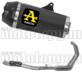 Komplette Abgasanlage Mit Katalysator Und Geräuschzulassung Works Nichrom Schwarz Carbon - Arrow Special Parts Kompatibel Mit Yamaha Tracer 9 Gt (2021-2024)