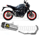 Komplette Auspuffanlage Ohne Katalysator Und Mit Geräuschzulassung Works Titan Carbon - Arrow Special Parts Kompatibel Mit Yamaha Mt-09 (2021-2023)