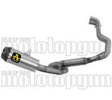 Complete Non-Catalytic Exhaust System With Sound Certification Works Titanium Carby End Cap - Arrow Special Parts Compatible With Suzuki Gsx 8R (2023-2024)