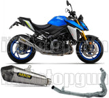 Komplette Auspuffanlage Ohne Katalysator Und Mit Geräuschzulassung X-Kone Nichrom Carbon - Arrow Special Parts Kompatibel Mit Suzuki Gsx-S 1000 Gt (2021-2024)