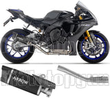 Auspuffendstück Mit Geräuschzulassung Indy-Race Evo Aluminium Schwarz Endkappe Carby - Arrow Special Parts Kompatibel Mit Yamaha Yzf-R1 1000 (2025)