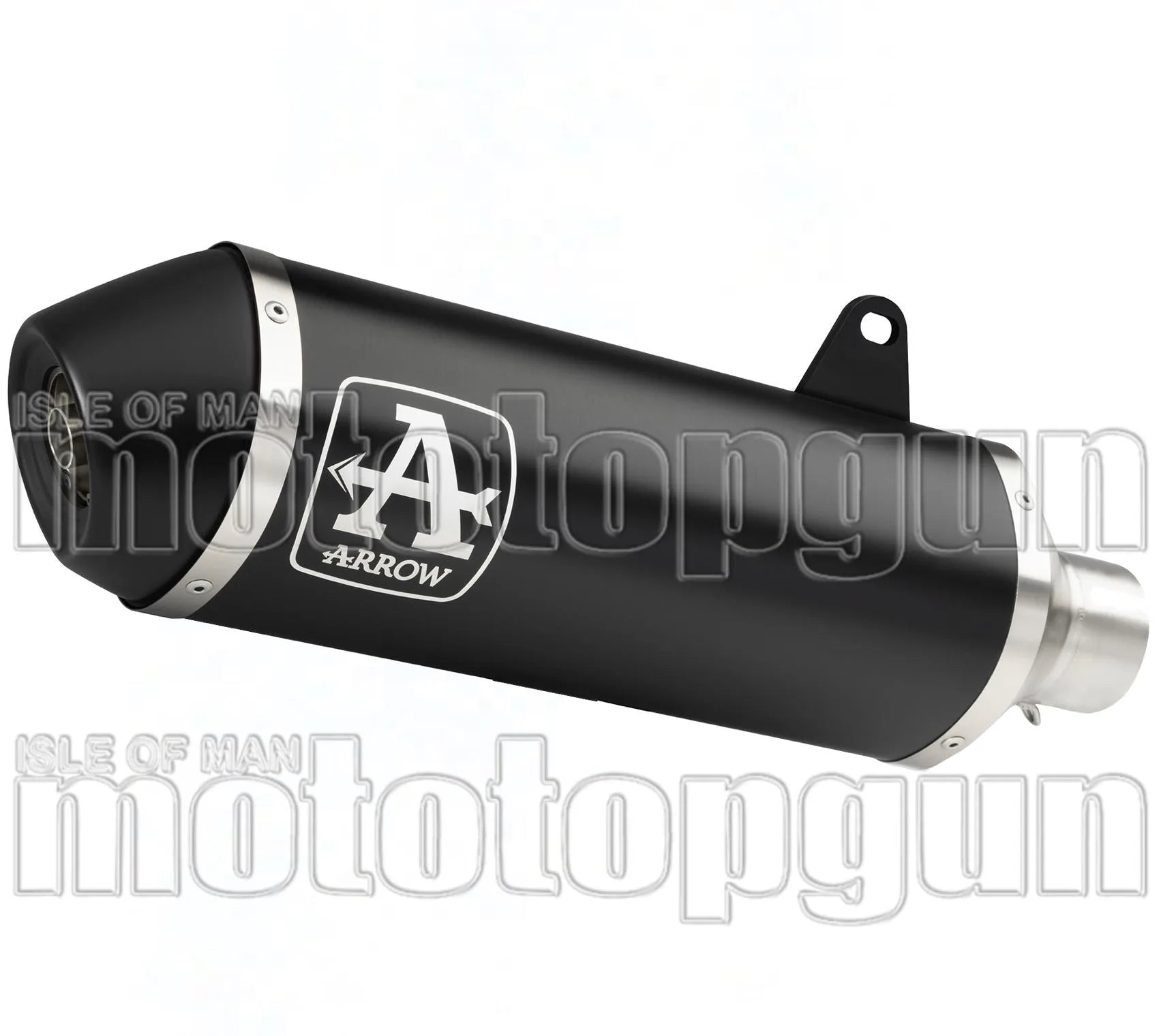 Katalysiertes Auspuffendstück Mit Geräuschzulassung Urban Aluminium Schwarz Edelstahl Schwarz - Arrow Special Parts Kompatibel Mit Piaggio Mp3 500 Lt (2017-2018)