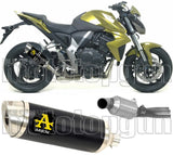 Auspuffendstück Ohne Katalysator Und Mit Geräuschzulassung Thunder Aluminium Schwarz Edelstahl - Arrow Special Parts Kompatibel Mit Honda Cb 1000 R (2008-2017)