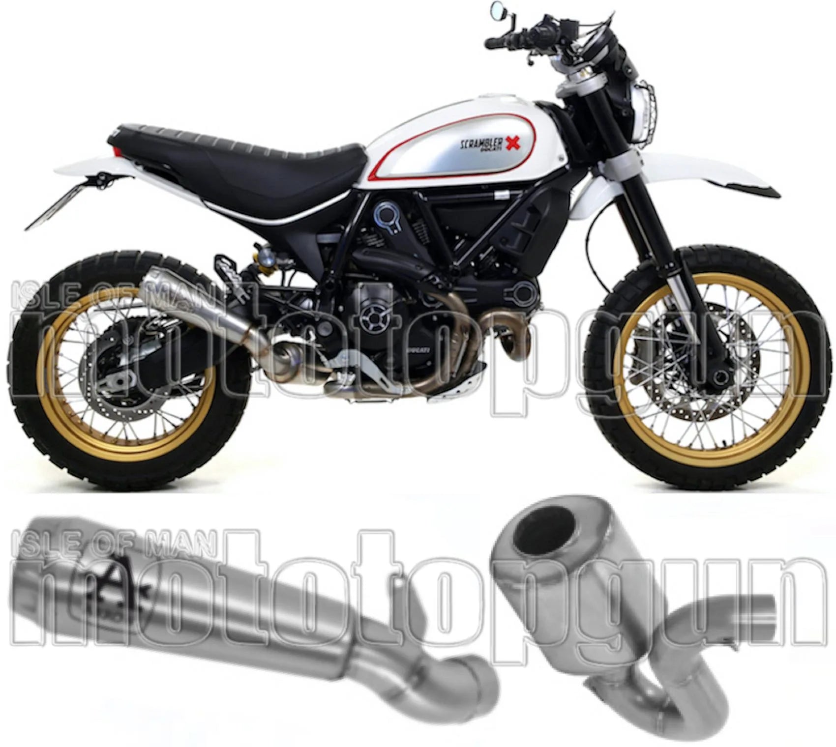 Katalysiertes Auspuffendstück Mit Geräuschzulassung Pro-Race Nichrom Edelstahl - Arrow Special Parts Kompatibel Mit Ducati Scrambler 800 Desert Sled (2017-2020)