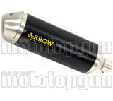 Katalysiertes Auspuffendstück Mit Geräuschzulassung Race-Tech Aluminium Schwarz Edelstahl - Arrow Special Parts Kompatibel Mit Ktm 690 Smc R (2019-2024)