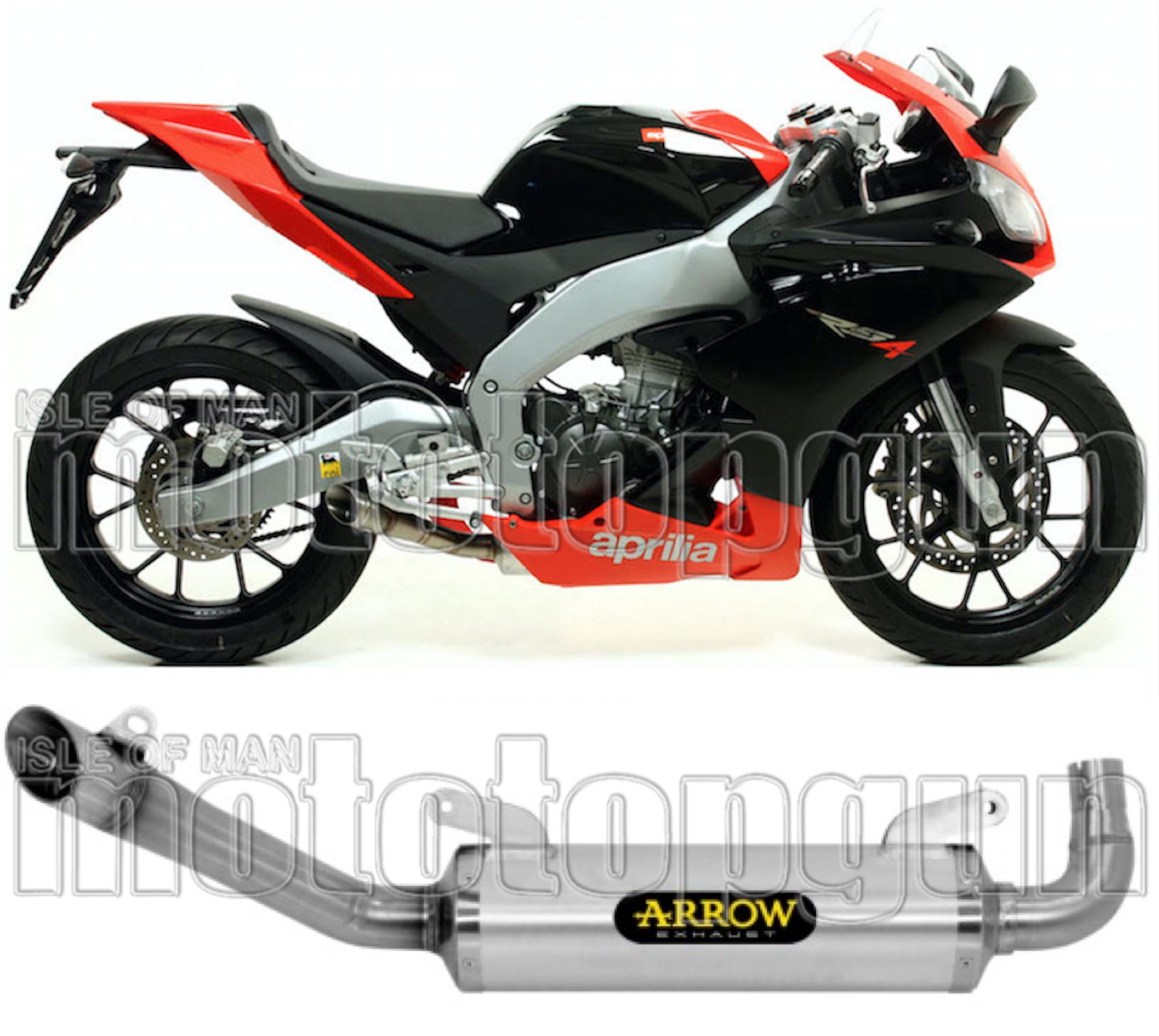 Catalytic Exhaust Tip With Sound Certification Thunder Aluminium Stainless Steel - Arrow Special Parts Compatible With Aprilia Rs4 125 (2011-2016)