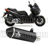 Katalysiertes Auspuffendstück Mit Geräuschzulassung Urban Aluminium Schwarz Edelstahl Schwarz - Arrow Special Parts Kompatibel Mit Yamaha X-Max 125 (2018-2020)