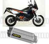 Doppelauspuffanlage Mit Katalysator Und Geräuschzulassung Race-Tech Aluminium Carbon - Arrow Special Parts Kompatibel Mit Ktm 990 Smt (2009-2013)