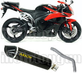 Auspuffendstück Ohne Katalysator Und Mit Geräuschzulassung Indy-Race Aluminium Schwarz Carbon - Arrow Special Parts Kompatibel Mit Honda Cbr 600 Rr (2009-2012)