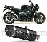 Auspuffendstück Ohne Katalysator Und Mit Geräuschzulassung Maxi Race-Tech Aluminium Schwarz Carbon - Arrow Special Parts Kompatibel Mit Bmw K 1300 R (2009-2016)
