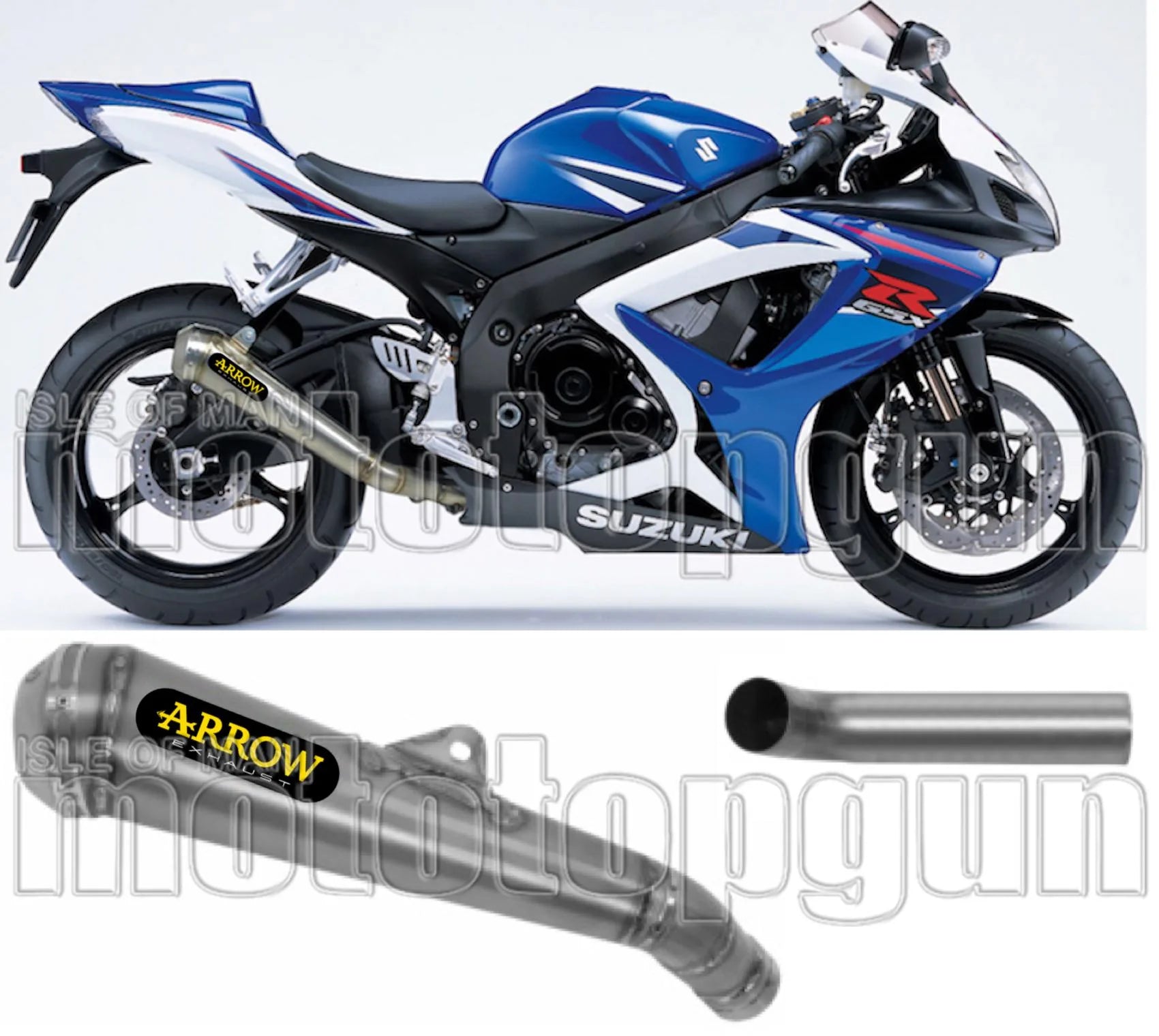 Auspuffendstück Mit Geräuschzulassung Pro-Race Titan Edelstahl - Arrow Special Parts Kompatibel Mit Suzuki Gsx-R 750 Ie (2006-2007)