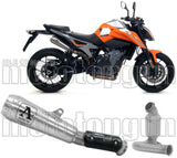 Non-Catalytic Exhaust Tip With Sound Certification Pro-Race Nichrom Stainless Steel - Arrow Special Parts Compatible With Ktm 790 Duke (2018-2020)