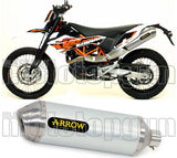 Auspuffendstück Ohne Katalysator Und Mit Geräuschzulassung Race-Tech Aluminium Edelstahl - Arrow Special Parts Kompatibel Mit Ktm 690 Enduro R (2019-2024)