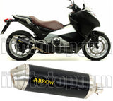Auspuffendstück Ohne Katalysator Und Mit Geräuschzulassung Race-Tech Aluminium Schwarz Edelstahl - Arrow Special Parts Kompatibel Mit Honda Nc 750 X (2014-2020)